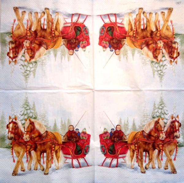 051 Horses - 3-ply - Ambiente